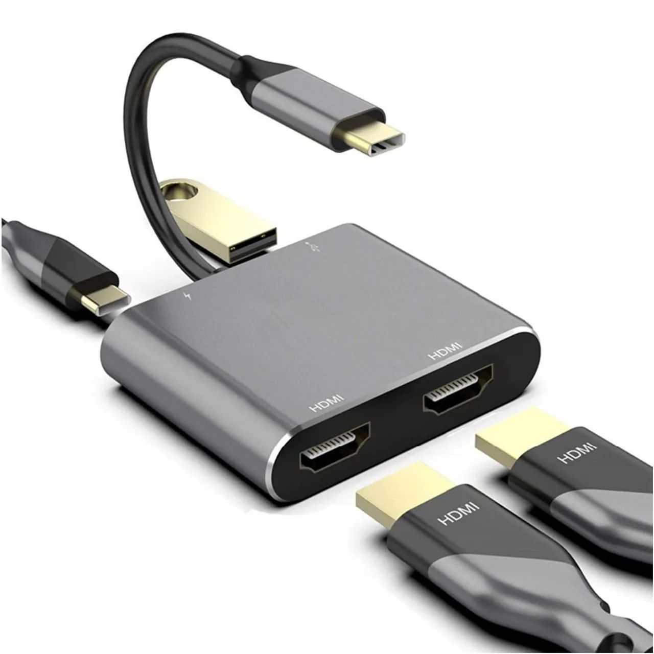 Hub HDMI 4 em 1 USB-C  - Foto 4