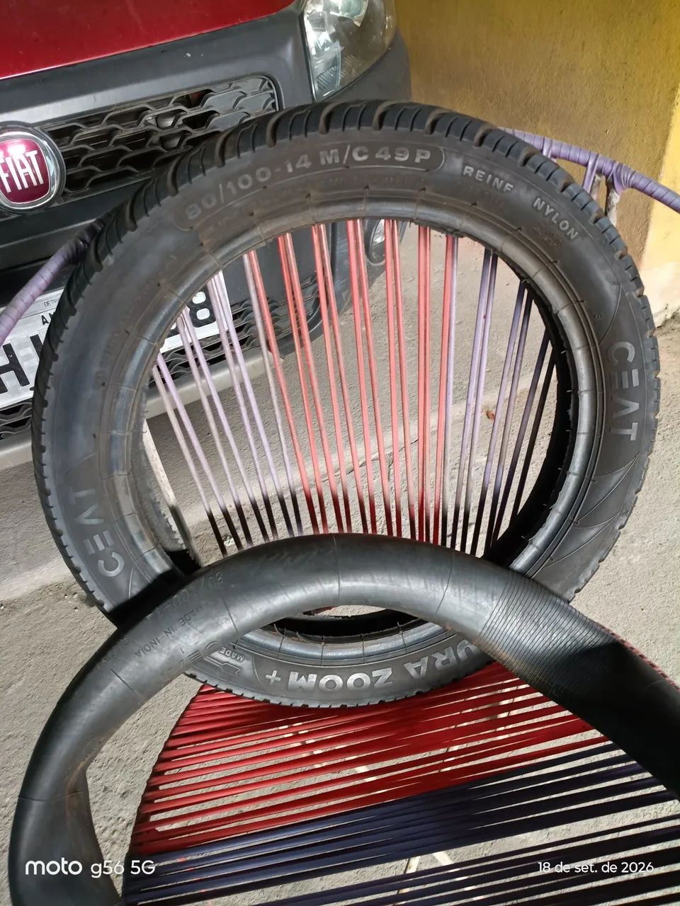 Pnel e camara de ar  pop ou biz 80 reais  - Foto 4