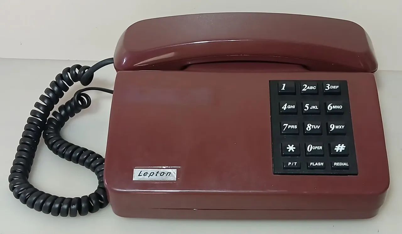 Telefone fixo vinho lepton - Sem Teste  - Foto 2