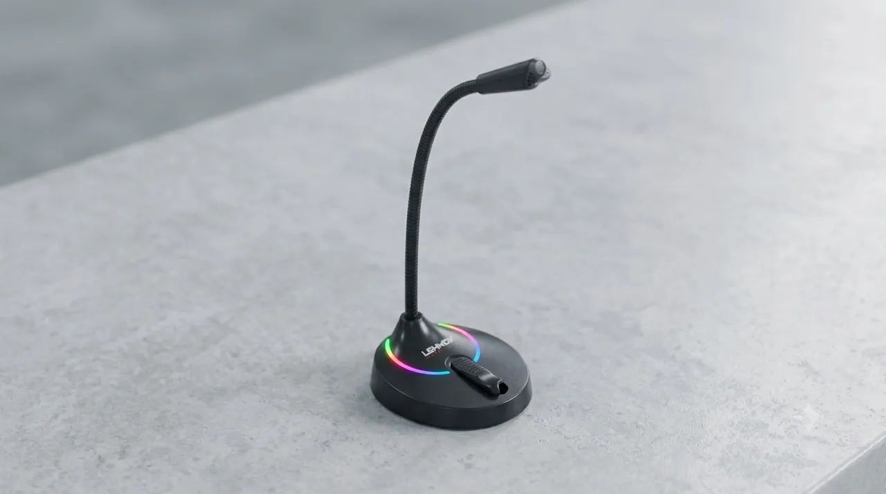 Microfone Gaming RGB USB Modelo GT-GK1 - Lehmox