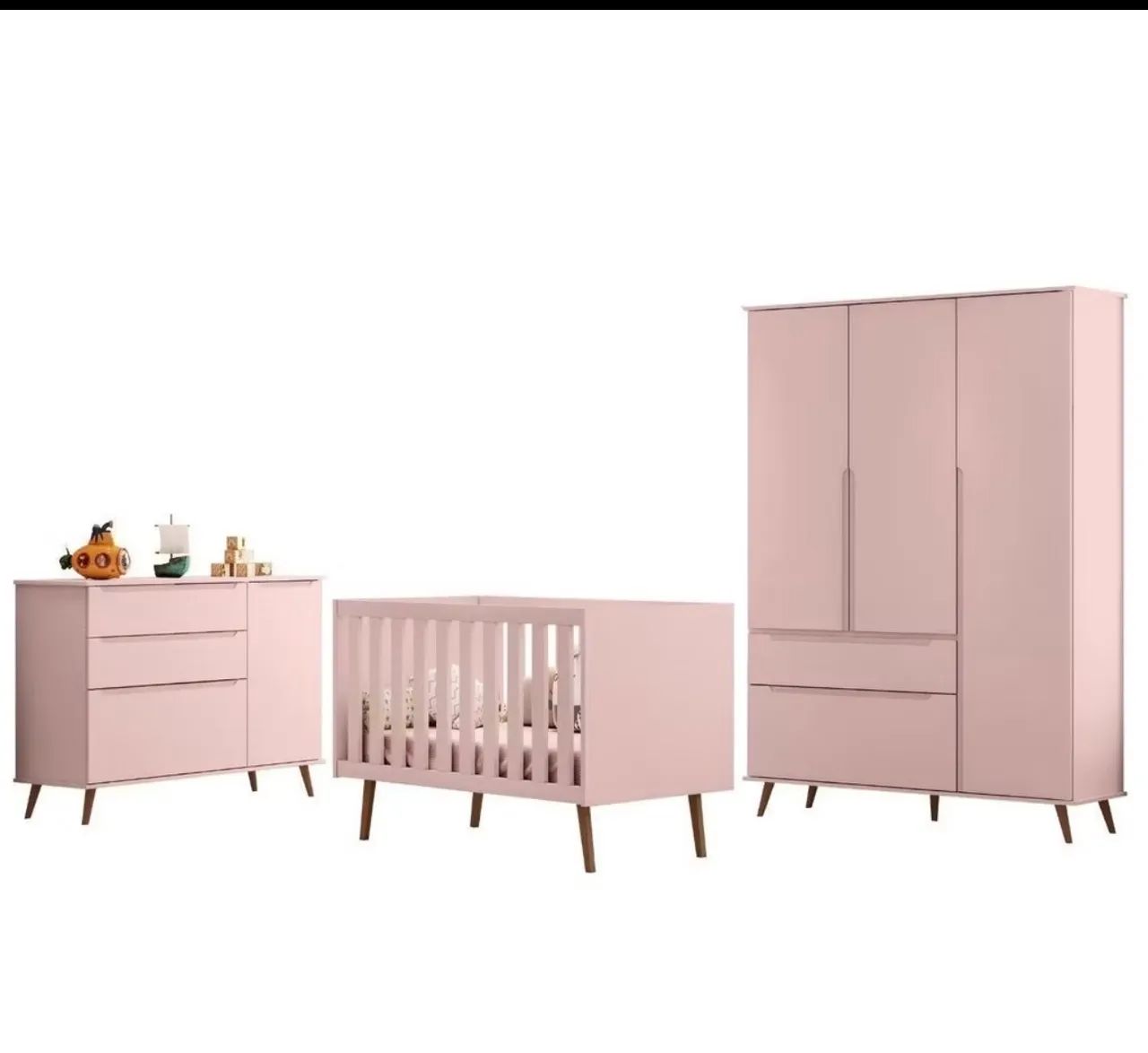 Kit quarto rose infantil  - Foto 4