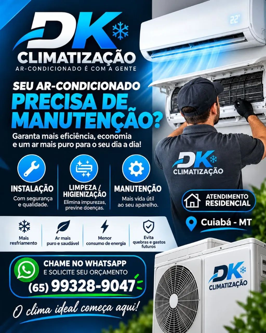 Instalação ar condicionado 