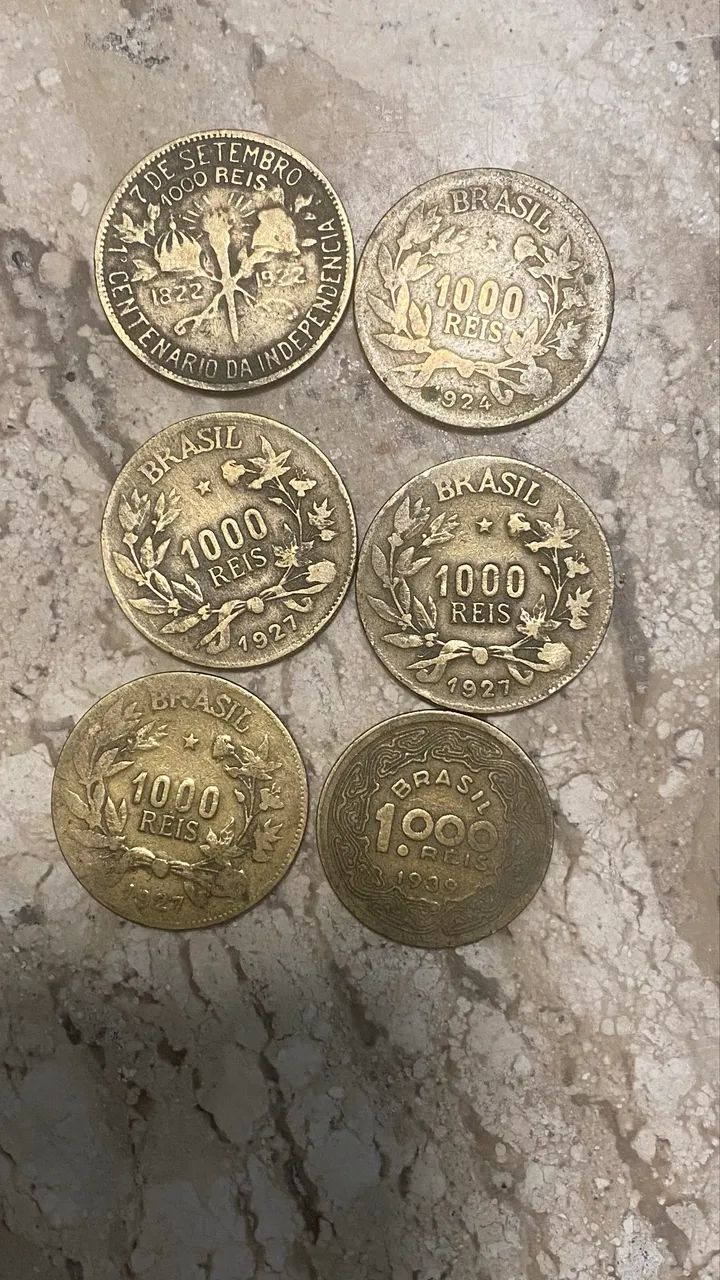 Moedas 1.000 Reis 1922/1939 - Foto 3