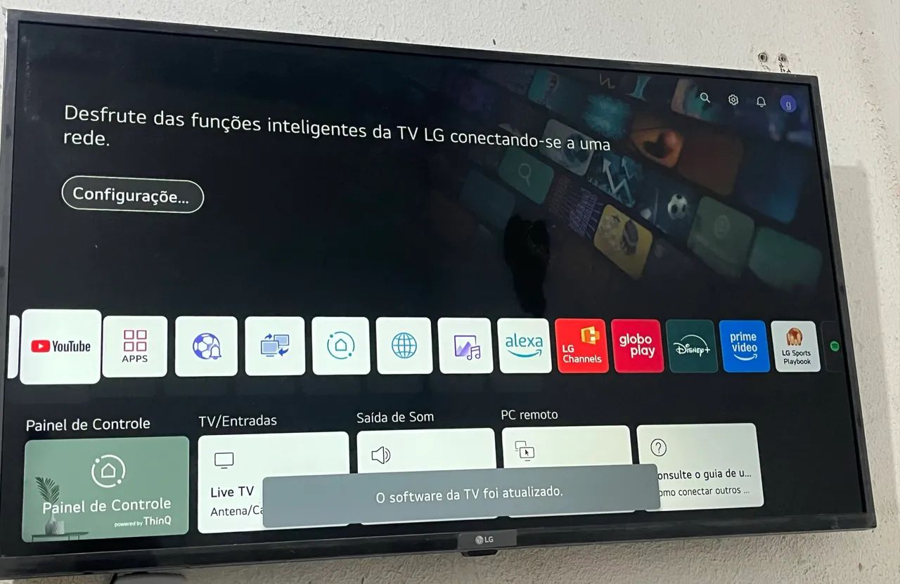 TV LG 43 em ótimo estado com controle - Foto 2