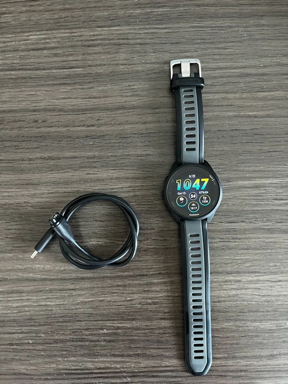 smartwatch garmin forerunner 165 basic preto