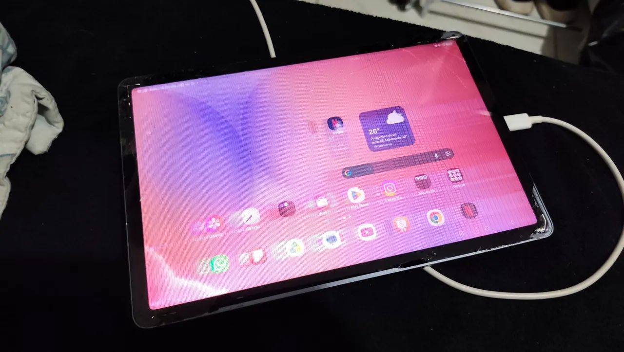 Tablet Samsung S10 Lite LED QUEIMADO - Foto 4
