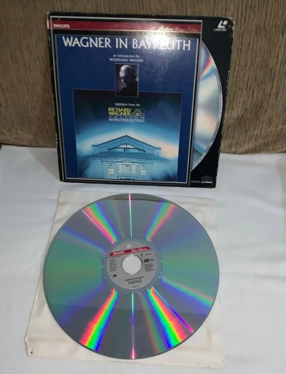 LD Laserdisc Philips Wagner in Bayreuth ótimo estado  - Foto 4
