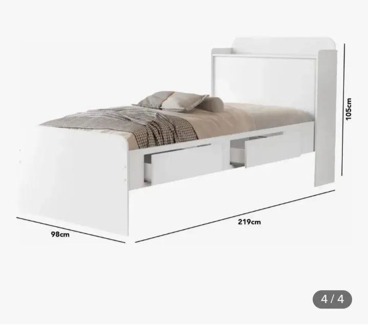 Cama solteiro com gavetas  - Foto 2