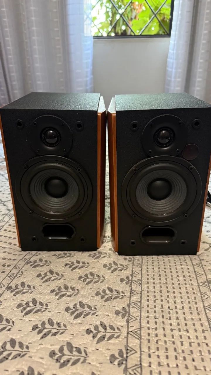 Monitor de Audio EDIFIER R1380DB Bluetooth 42W RMS - Madeira - Foto 5