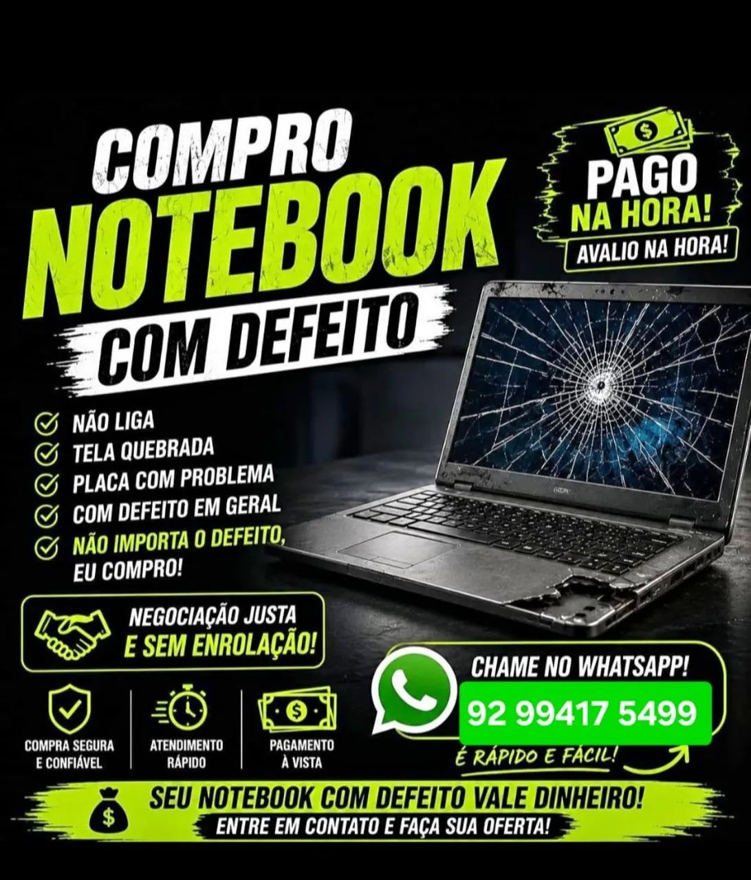 COM.PRAMOS SEU .NOT.BOOK. COM DEF.EITOS!!
