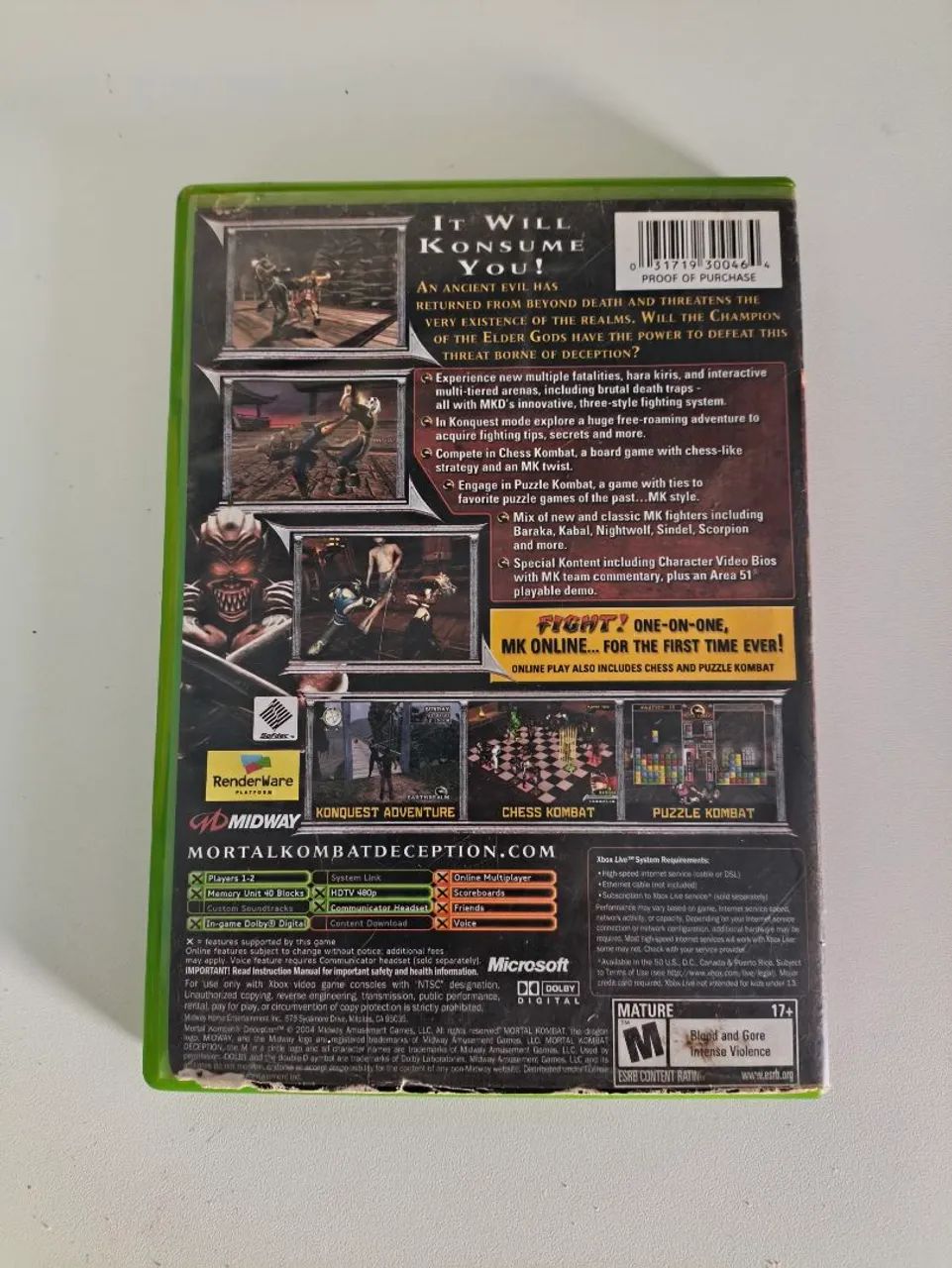 Mortal Kombat Deception - Xbox Classico - Foto 2