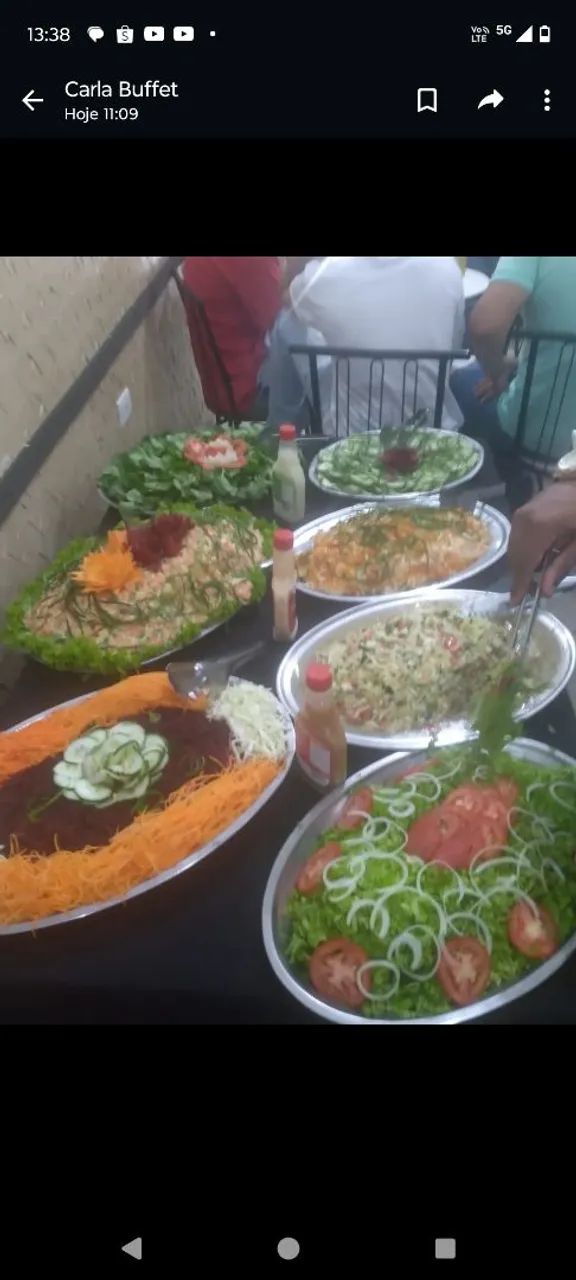 Buffet a domicílio e mão de obra 