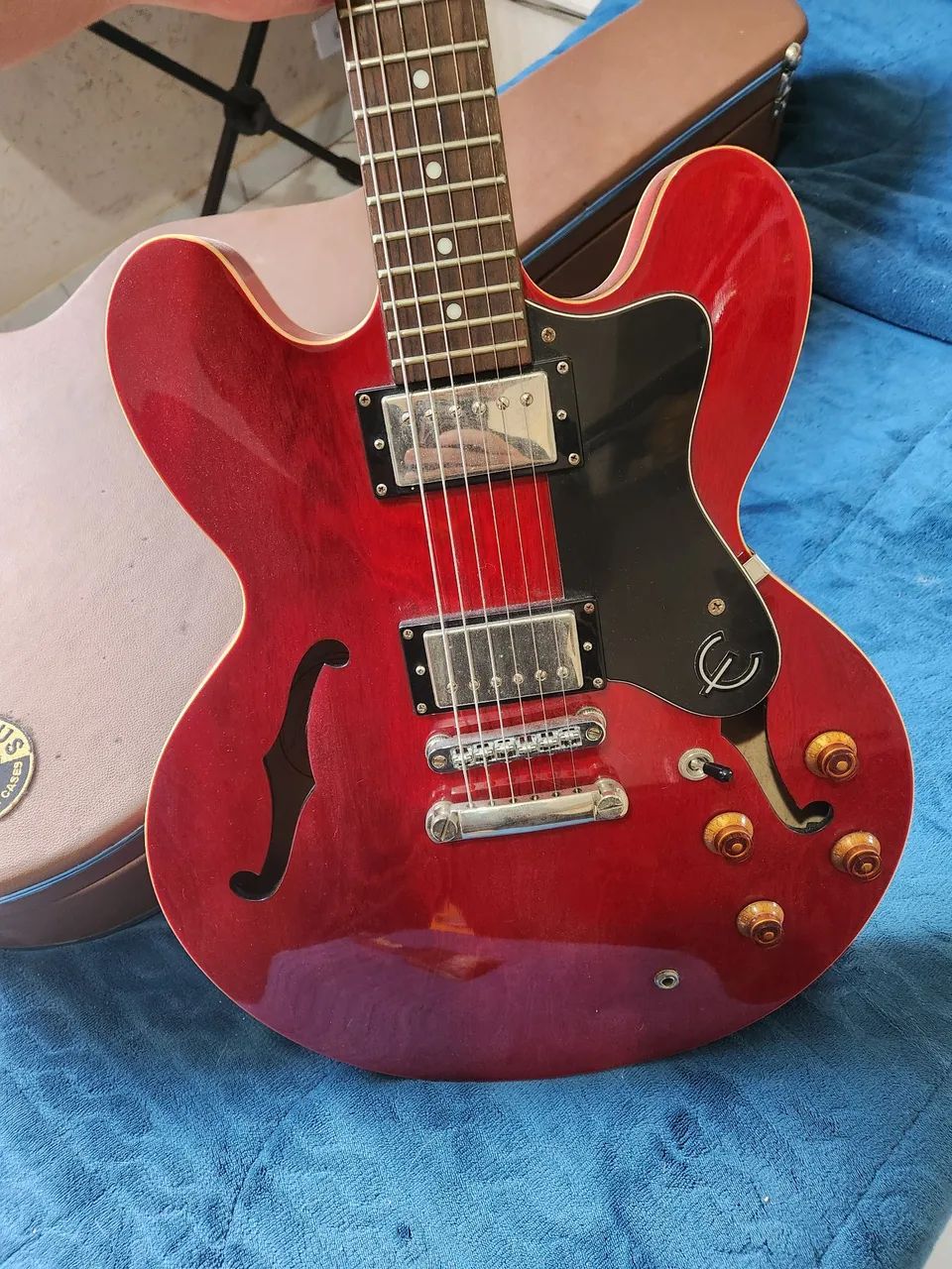 Guitarra Semi Acústica Epiphone Dot ES-335 Candy Red/Vermelha