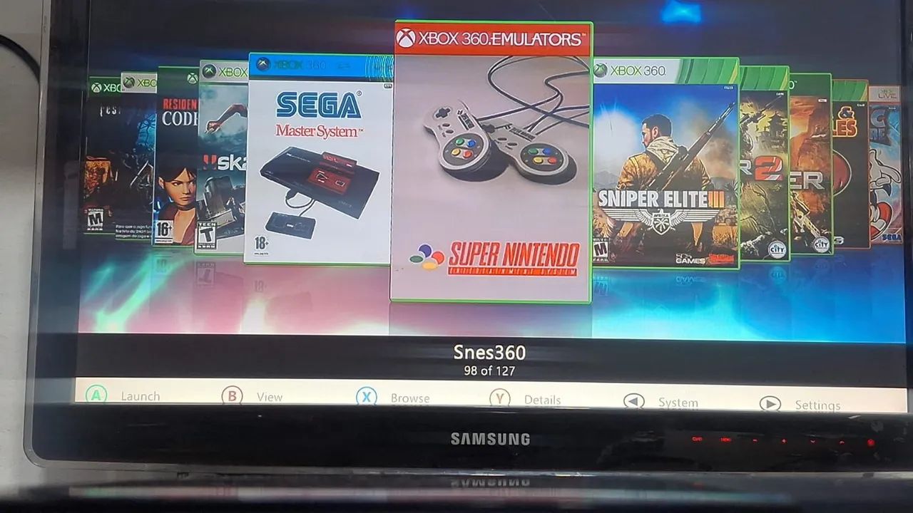 Xbox 360 super slim com HD 320 lotado jogo - Foto 4