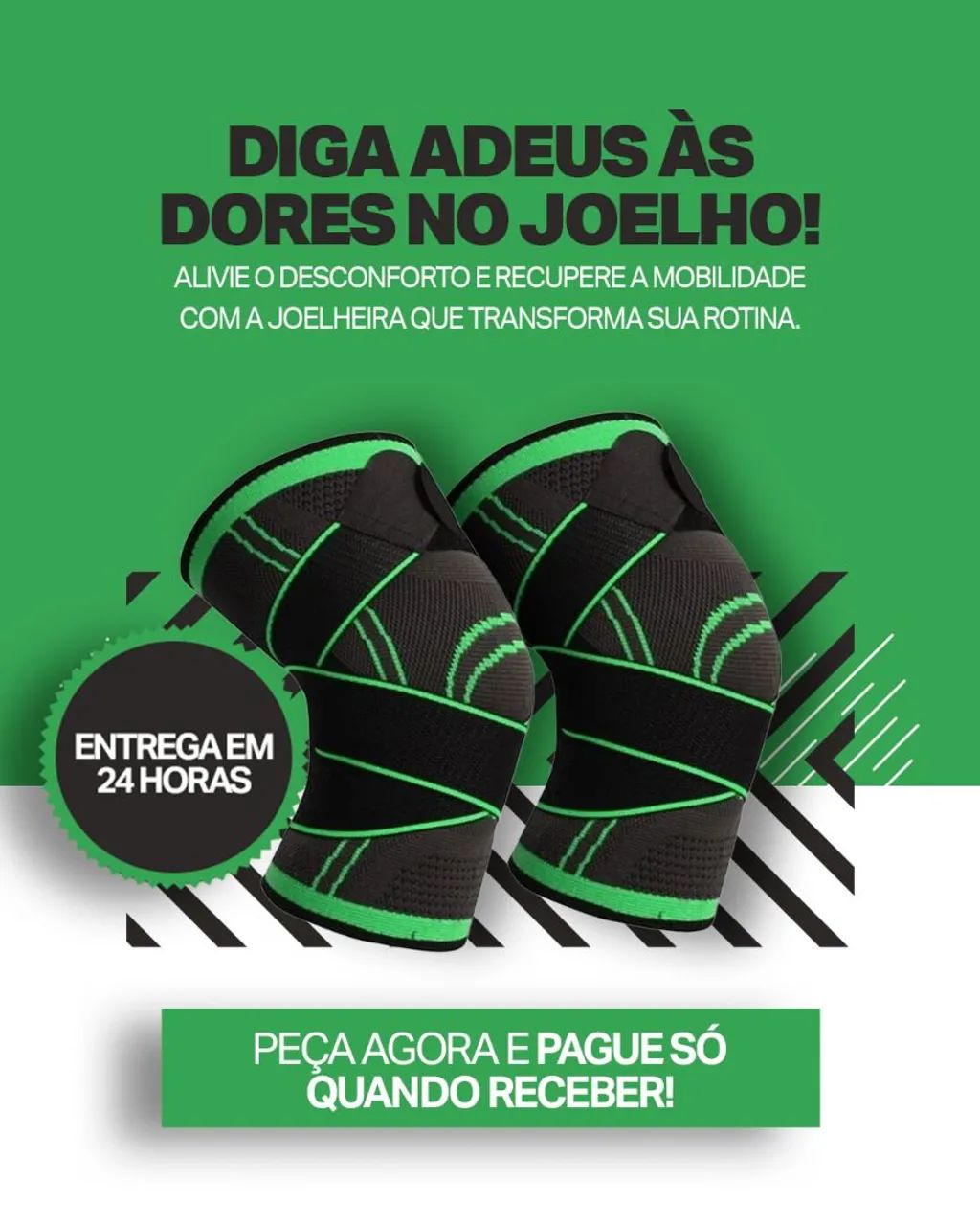 Um pá de  Joelheiras ortopédica de compressão Premium 