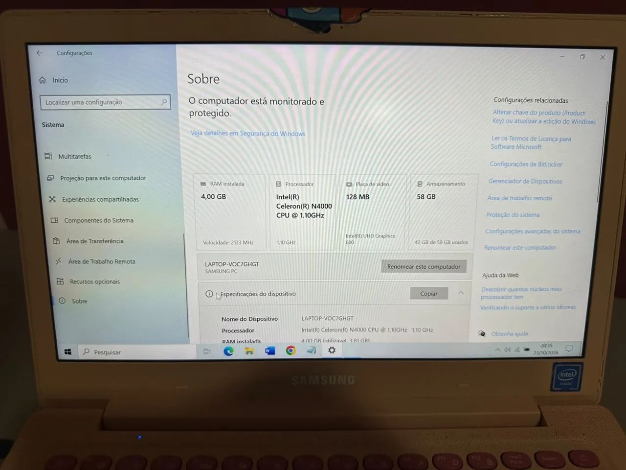 Vendo NOTEBOOK SAMSUNG - Foto 3