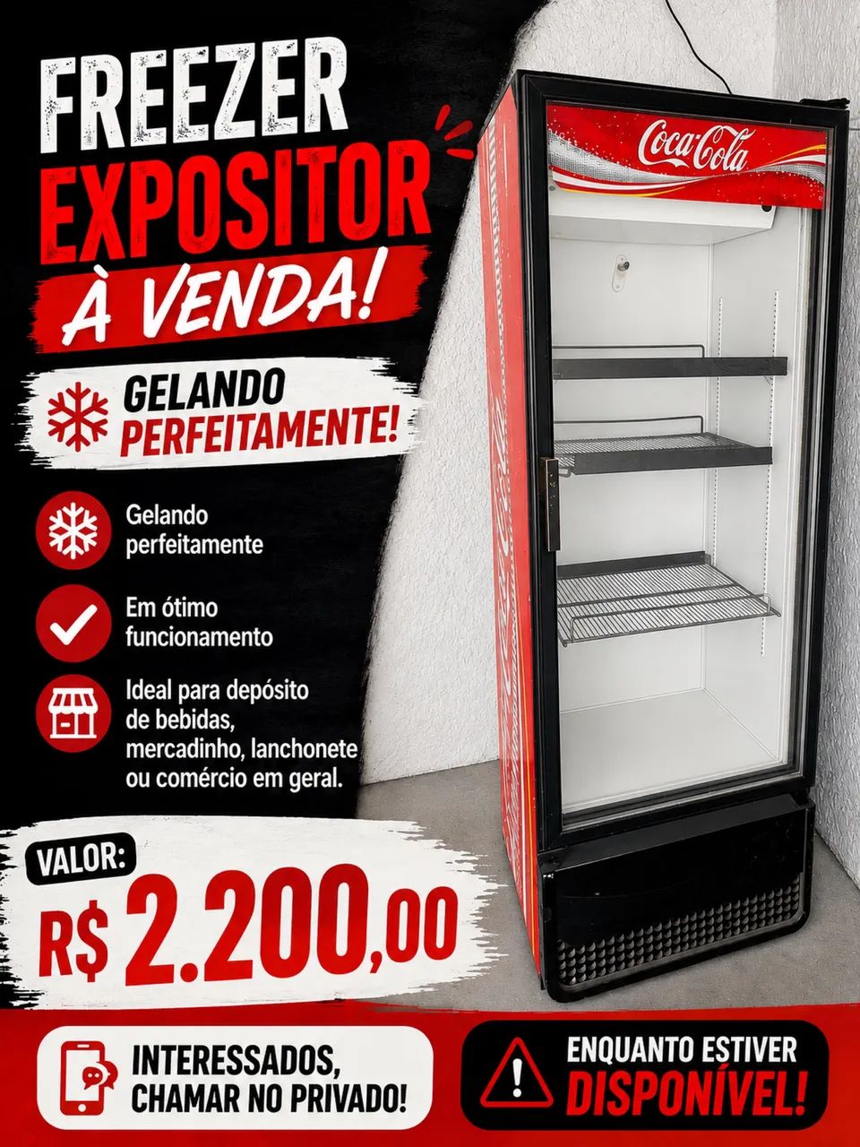 freezer expositora 
