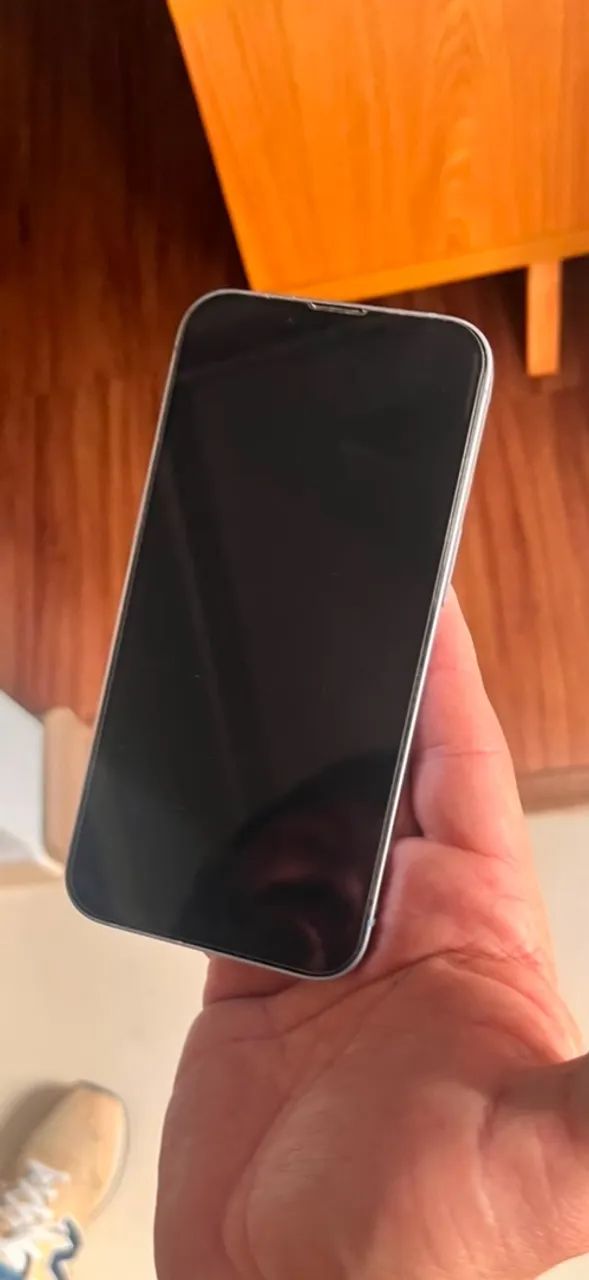 iPhone 14 azul *tela traseira Quebrada*