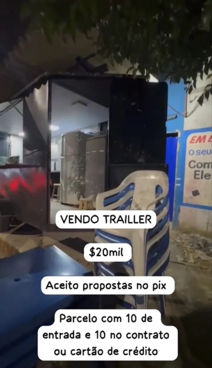 TRAILLER DE LANCHES TRUCADO