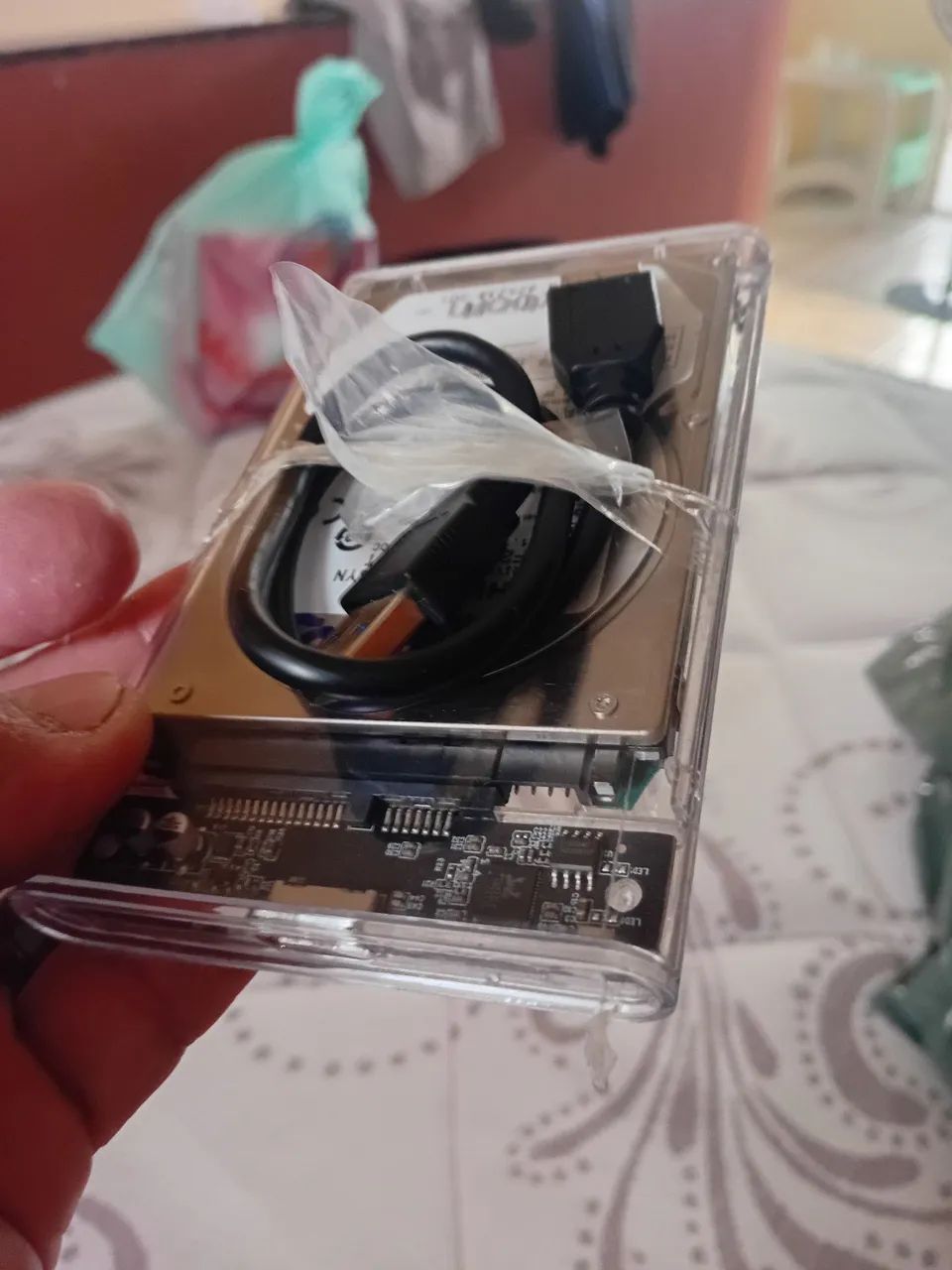 HD com case completo de 500gb. - Foto 2