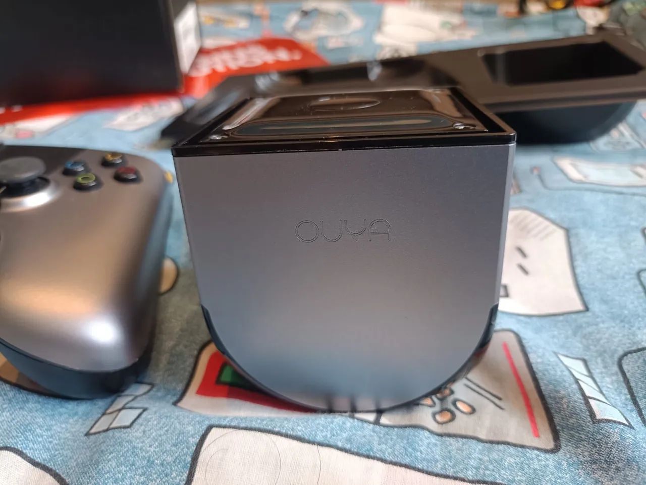 Ouya Console Completo, com controle, caixa, manual e cabos