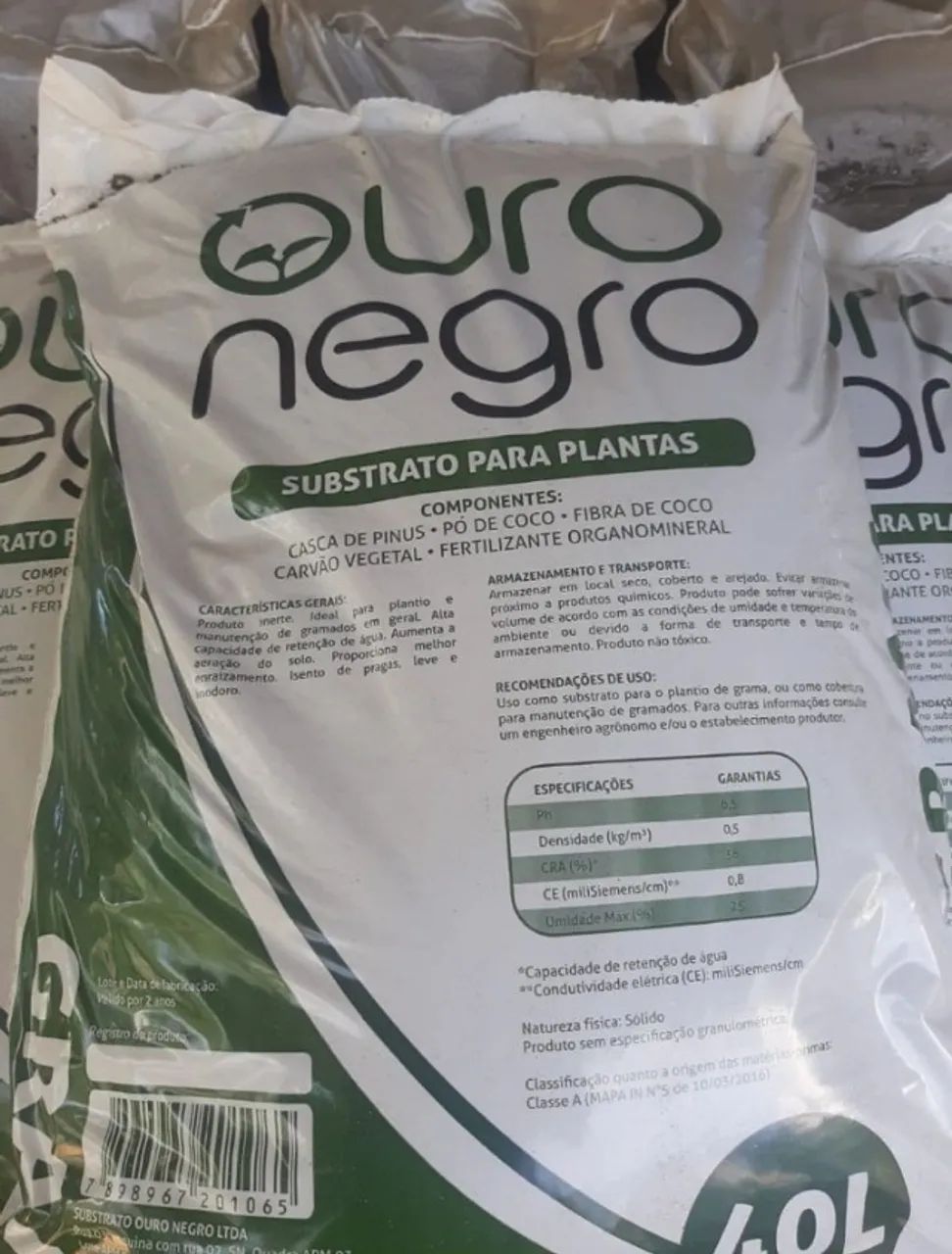 SUBSTRATO PARA GRAMAS