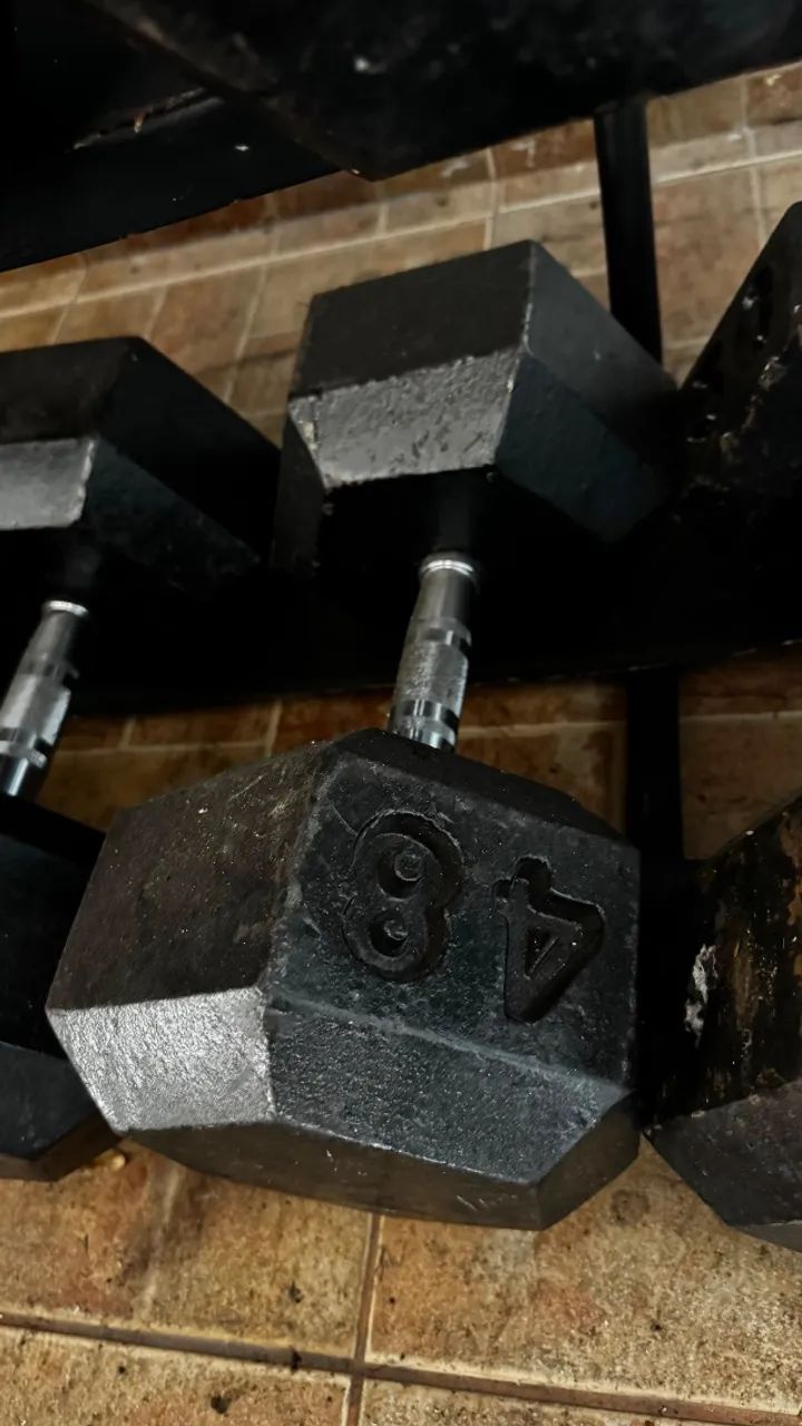 Halteres do 32 ao 50kg com Pegada Antiderrapante (Preço na Descrição) - Foto 5