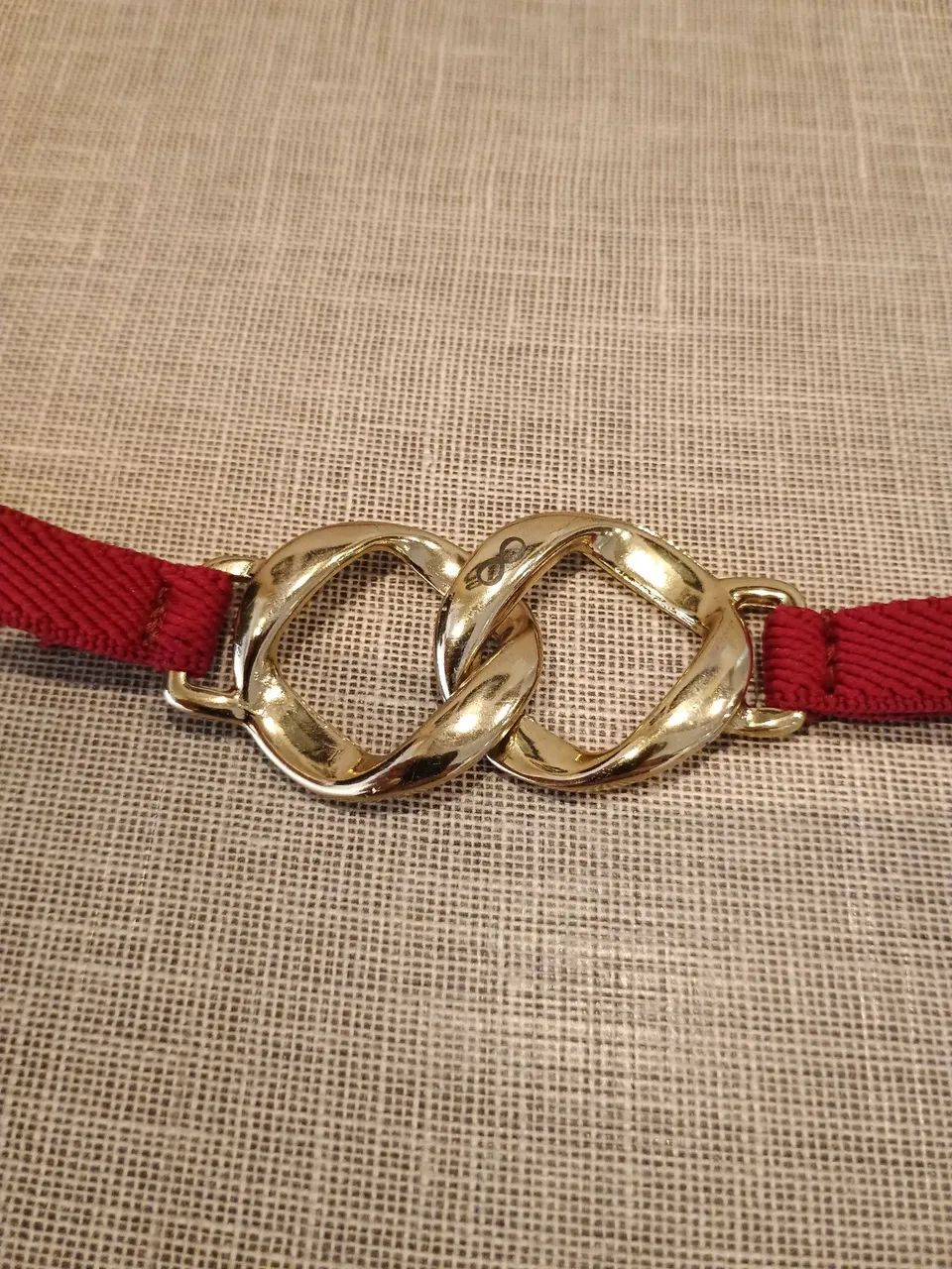Cinto feminino My Lounge vermelho - Foto 3