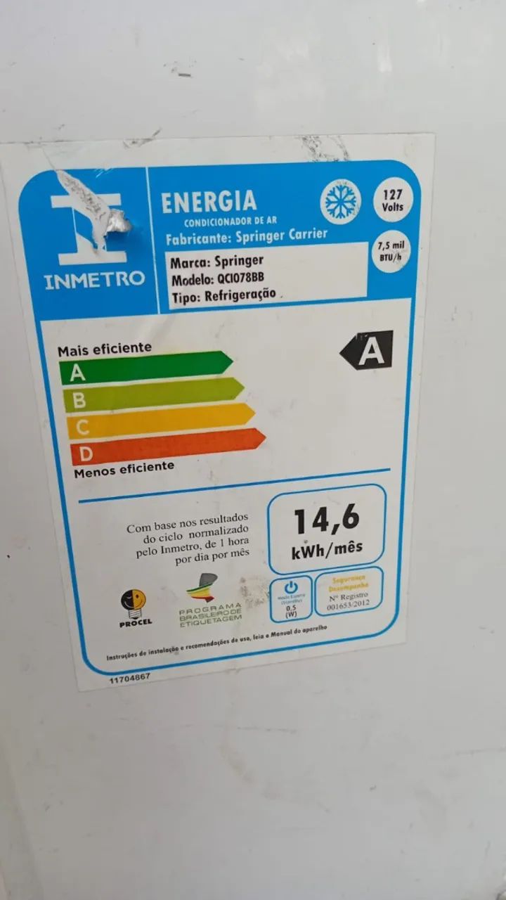 ar condicionado 7500 BTUs  - Foto 2