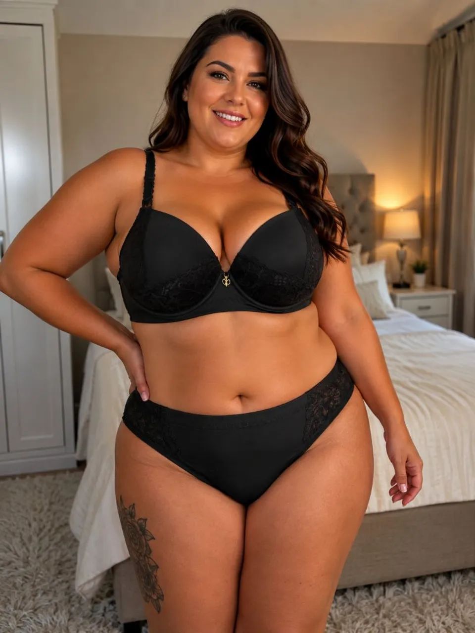 Conjunto de lingerie com bojo plus size (varejo) - Foto 2