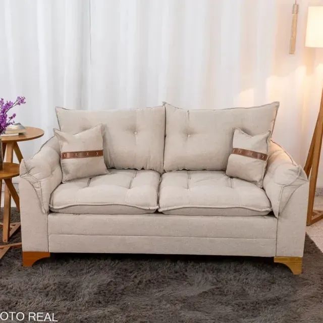 SOFÁ CRETA LIVING  1,80M  LINHO. PRONTA ENTREGA. - Foto 3