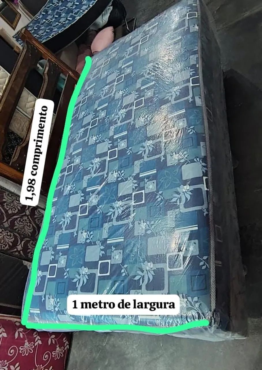 Cama Box solteirão espuma alta nova  - Foto 4