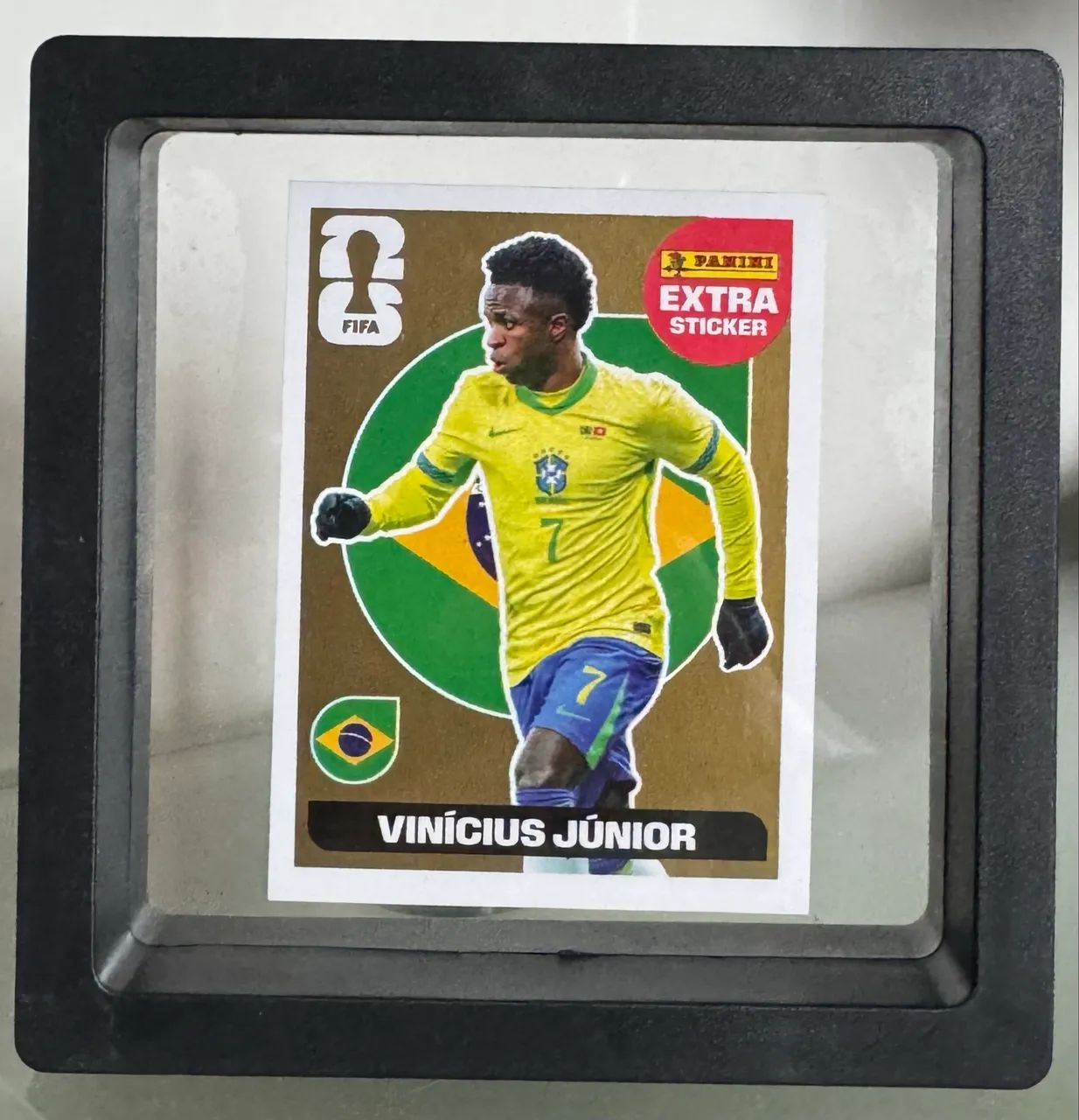 Figurinha Extra Panini Vini Júnior Gold Legend Copa 2026