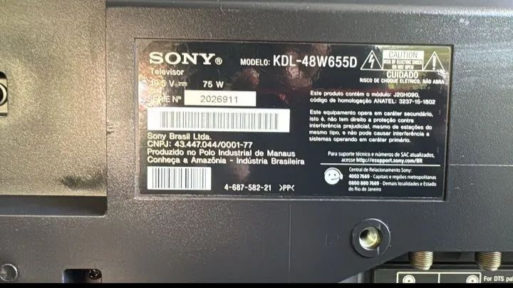 Tv sony de 48 polegadas  Modelo KDL - W655D+ controle  - Foto 5
