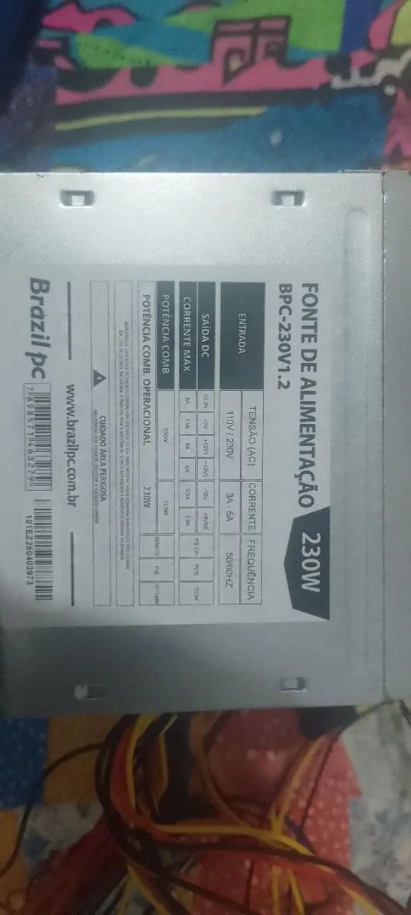 Fonte pc 230w - Foto 2