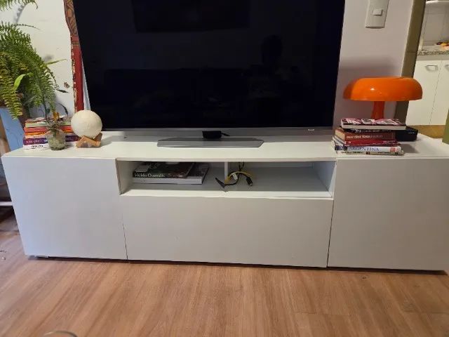 Rack de sala branco