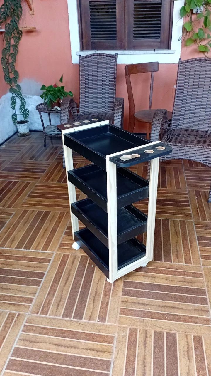 Carrinho Auxiliar Preto  - Foto 2