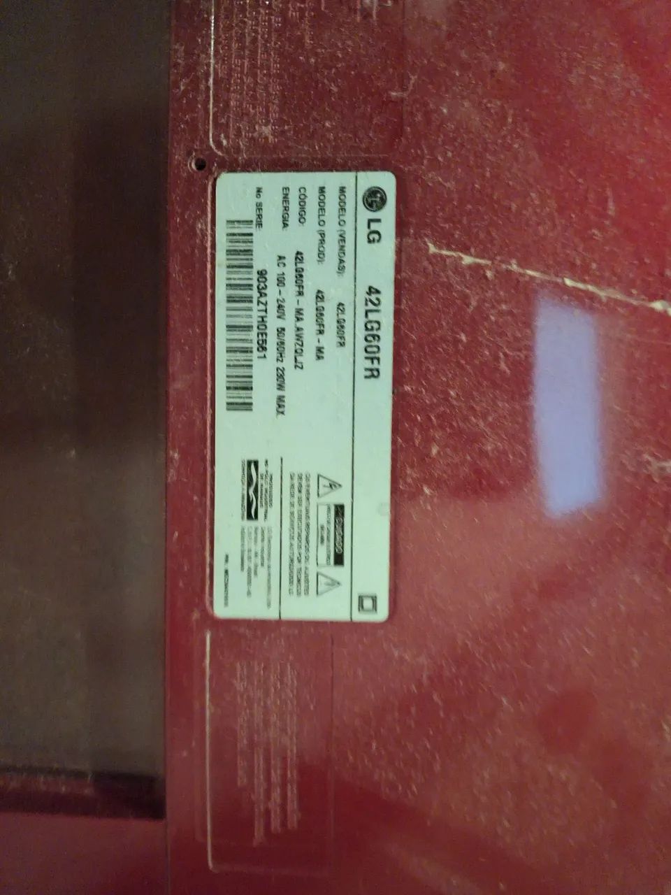 Vendo TV LG 42 polegadas, modelo 42LG60FR. - Foto 3