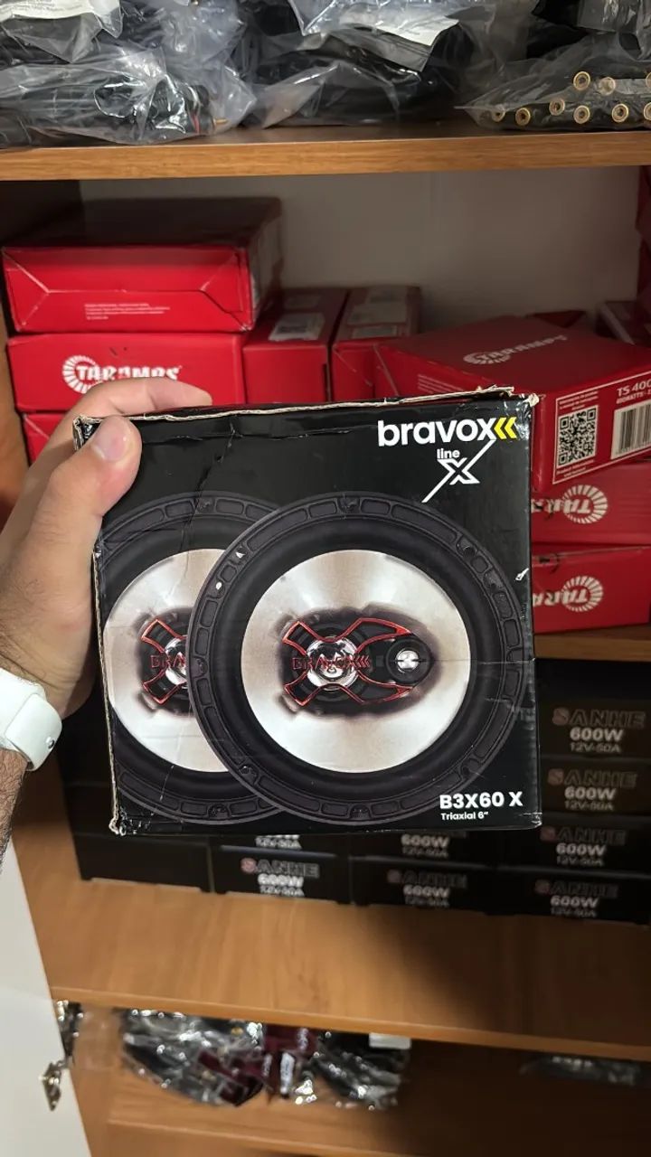 Auto falantes bravox 6 polegadas