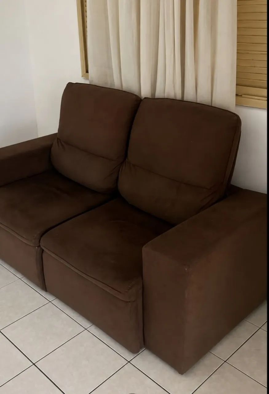Sofá retrátil 2 lugares 