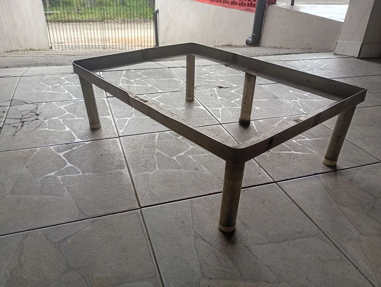Cavalete aço inox 72 x 52 e 24 de altura