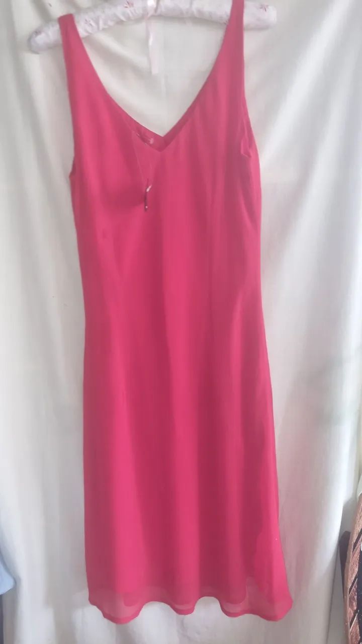 Vestido vermelho de crepe GG  - Foto 3