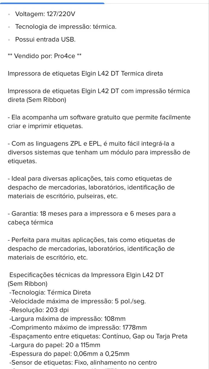 Elgin L42 Dt USB. - Foto 3