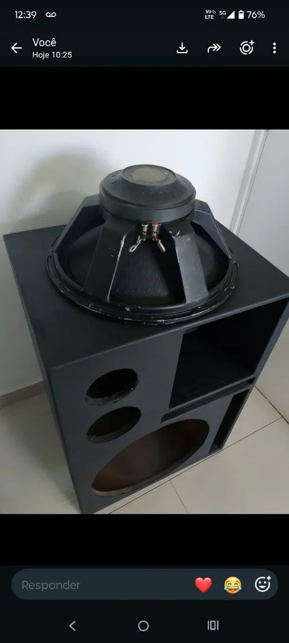 Caixa de som, 4 vias - 18 polegadas 