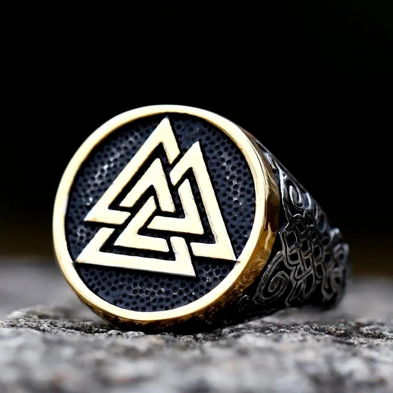 Anél Viking Valknut modelos variados - Foto 3