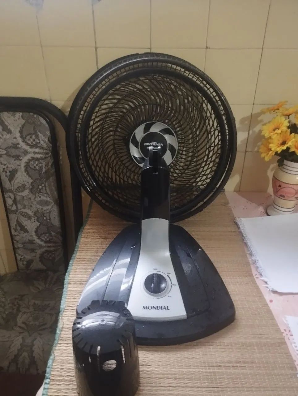 Kit grade e  base ventilador 