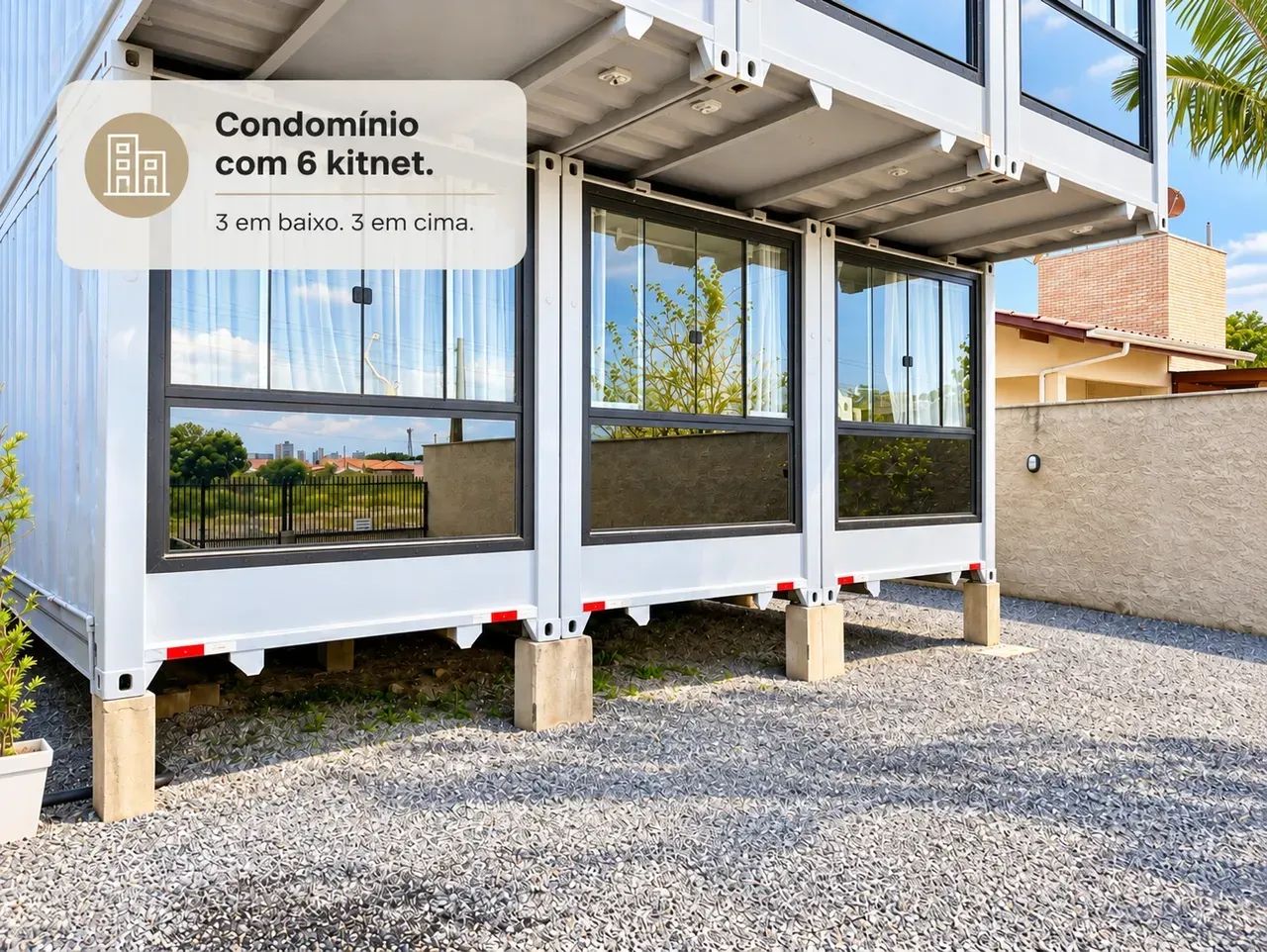 Kit Net Tijucas Bairro Praça - 1 Quarto 1 Vaga - Foto 2