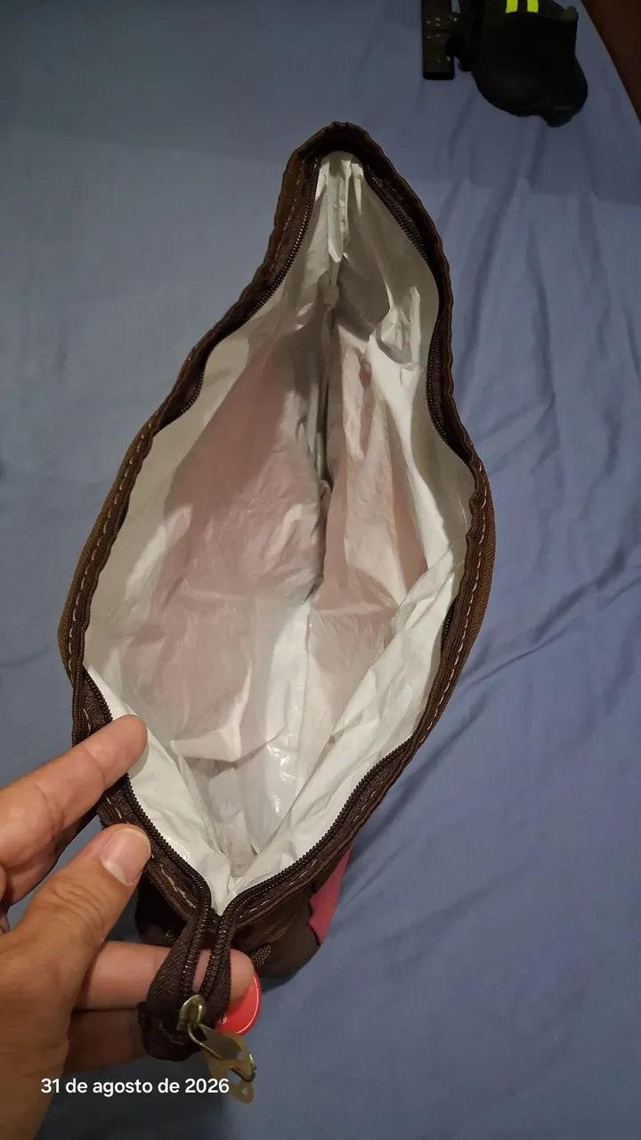 Bolsa Térmica Vermelha e Marrom  - Foto 3