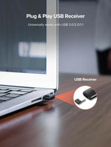 Apresentador multimídia Wireless 2.4 GHz e caneta Laser Pointer Ugreen - Foto 3