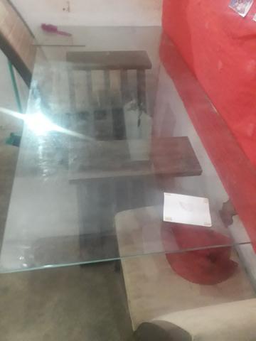 Mesa de vidro com base - Foto 2